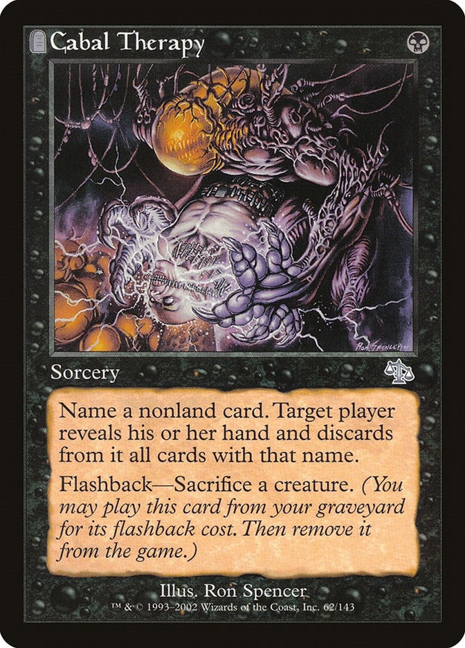 Image for Cabal Therapy (Judgment) (62) - Magic: The Gathering