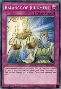 Image for Balance of Judgment (Clash of Rebellions) (CORE-EN078) - YuGiOh