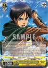 Image for "Resisting Fate" Eren (Attack on Titan) (AOT/S35-E003 RR) - Weiss Schwarz