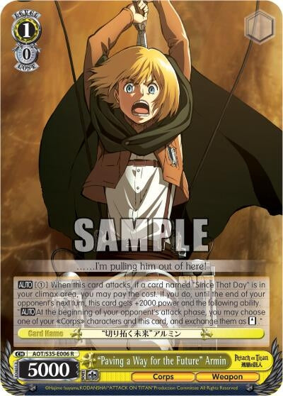 Image for "Paving a Way for the Future" Armin (Attack on Titan) (AOT/S35-E006 R) - Weiss Schwarz