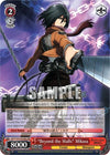 Image for "Beyond the Walls" Mikasa (RRR) (Attack on Titan) (AOT/S35-E058R RRR) - Weiss Schwarz