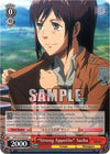 Image for "Strong Appetite" Sasha (Attack on Titan) (AOT/S35-E074 C) - Weiss Schwarz