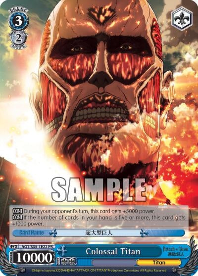 Image for Colossal Titan (Attack on Titan) (AOT/S35-TE22 PR) - Weiss Schwarz