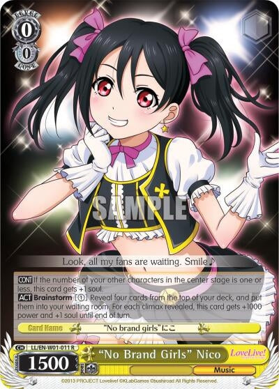 Image for "No Brand Girls" Nico (Love Live! DX) (LL/EN-W01-011 R) - Weiss Schwarz