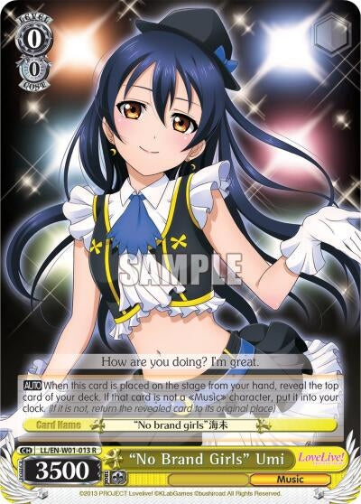 Image for "No Brand Girls" Umi (Love Live! DX) (LL/EN-W01-013 R) - Weiss Schwarz