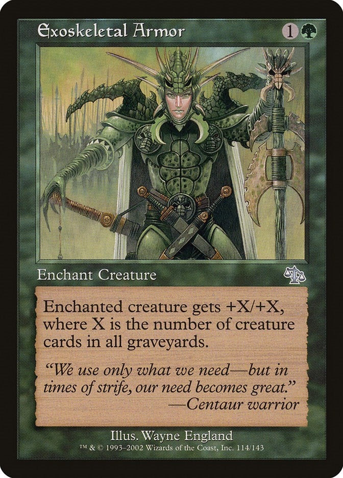 Image for Exoskeletal Armor (Judgment) (114) - Magic: The Gathering