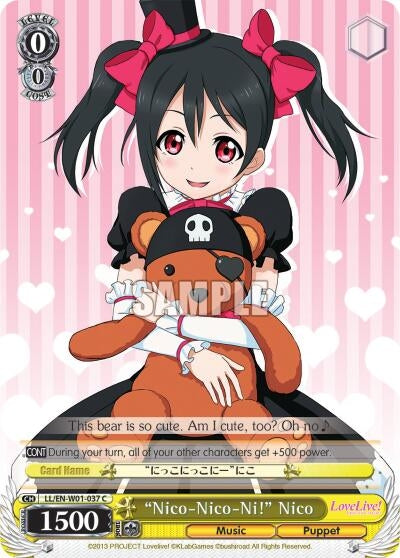Image for "Nico-Nico-Ni!" Nico (Love Live! DX) (LL/EN-W01-037 C) - Weiss Schwarz