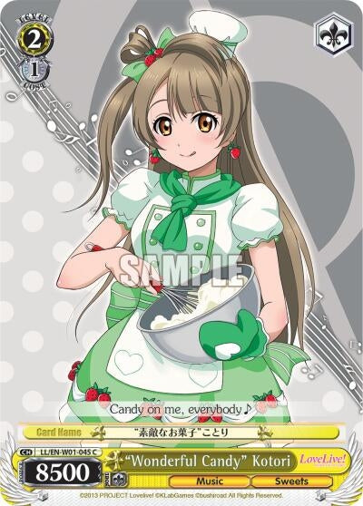 Image for "Wonderful Candy" Kotori (Love Live! DX) (LL/EN-W01-045 C) - Weiss Schwarz