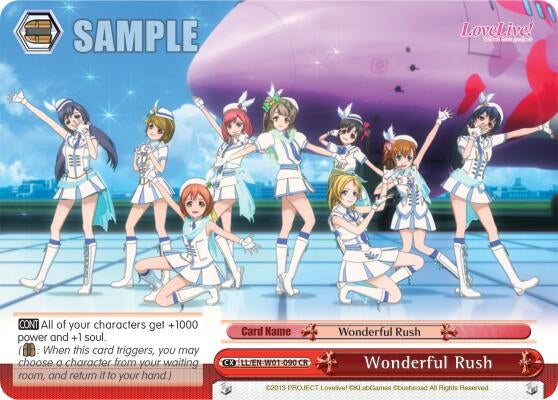 Image for Wonderful Rush (Love Live! DX) (LL/EN-W01-090 CR) - Weiss Schwarz