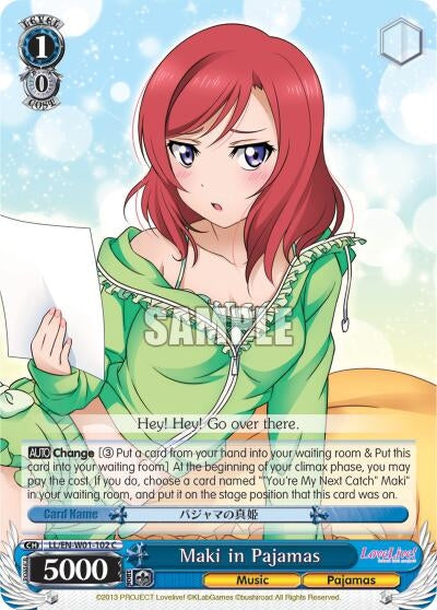 Image for Maki in Pajamas (Love Live! DX) (LL/EN-W01-102 C) - Weiss Schwarz