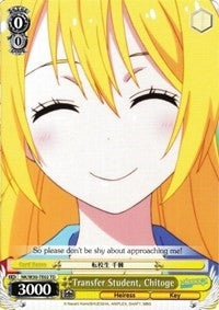 Image for Transfer Student, Chitoge (TD) (NISEKOI -False Love-) (NK/W30-TE02 TD) - Weiss Schwarz