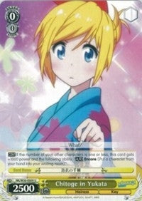 Image for Chitoge in Yukata (NISEKOI -False Love-) (NK/W30-E009 U) - Weiss Schwarz