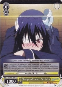 Image for Change of Heart, Seishiro (NISEKOI -False Love-) (NK/W30-E015 C) - Weiss Schwarz