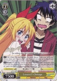 Image for Lovers!? Chitoge (NISEKOI -False Love-) (NK/W30-E020 C) - Weiss Schwarz