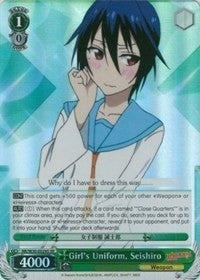 Image for Girl's Uniform, Seishiro (SR) (NISEKOI -False Love-) (NK/W30-E029S SR) - Weiss Schwarz