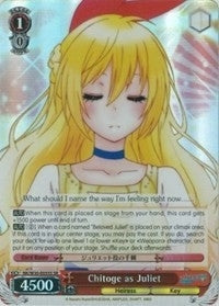 Image for Chitoge as Juliet (SR) (NISEKOI -False Love-) (NK/W30-E055S SR) - Weiss Schwarz