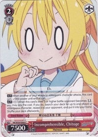 Image for Incomprehensible, Chitoge (NISEKOI -False Love-) (NK/W30-E069 C) - Weiss Schwarz