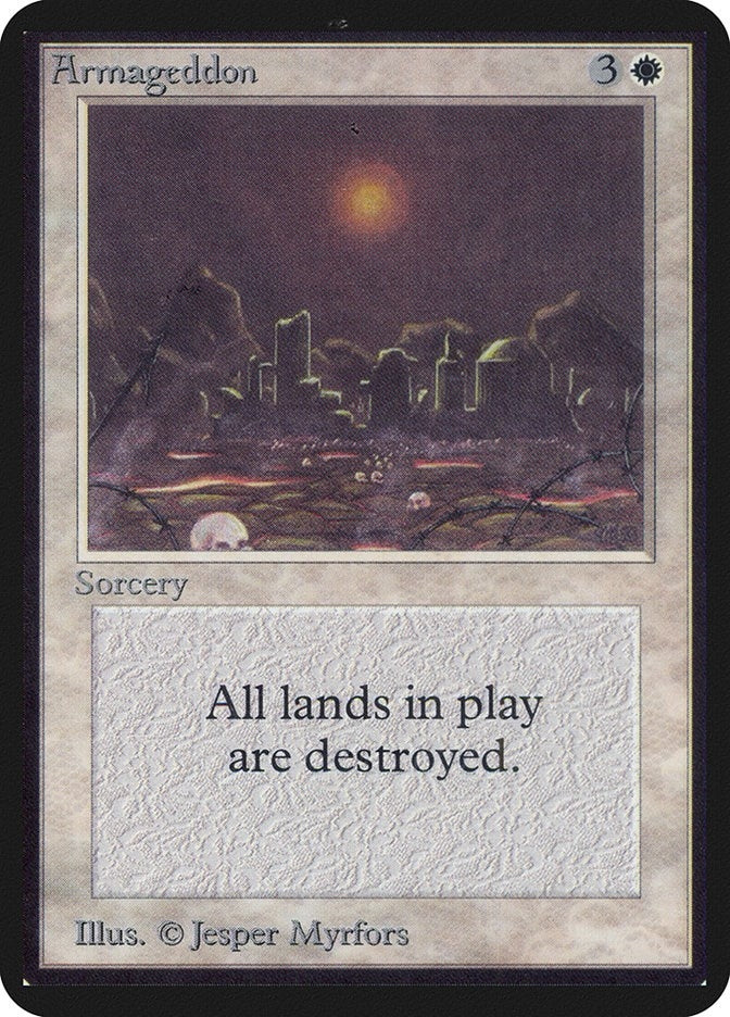 Image for Armageddon (Alpha Edition) - Magic: The Gathering