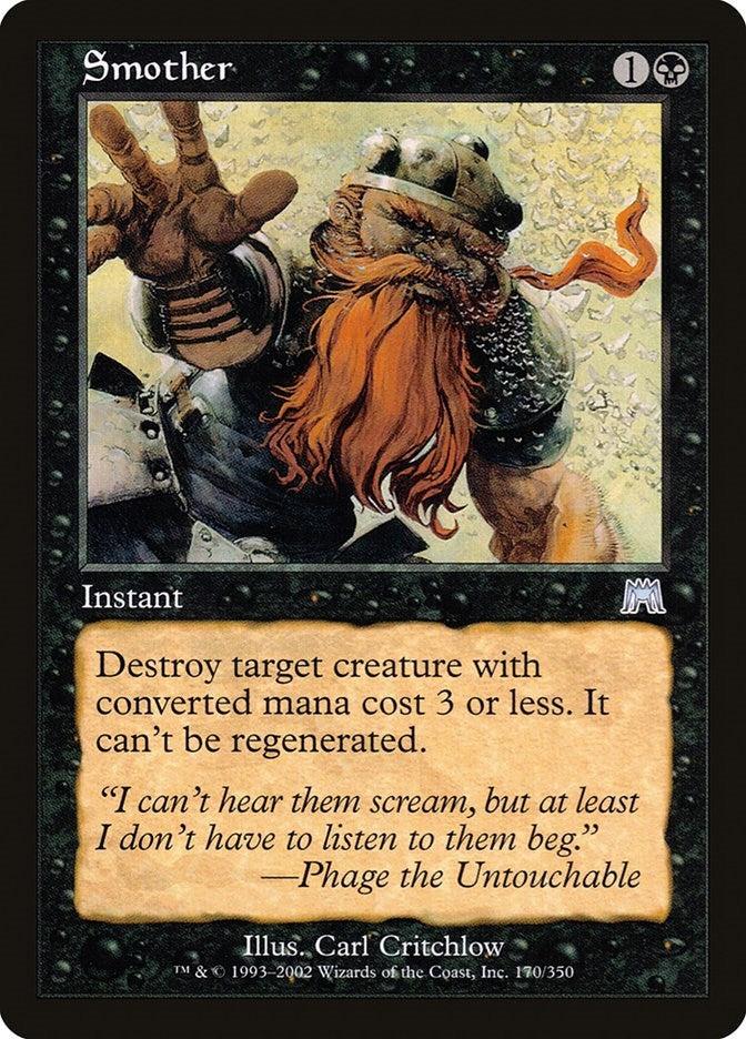 Image for Smother (Onslaught) (170) - Magic: The Gathering