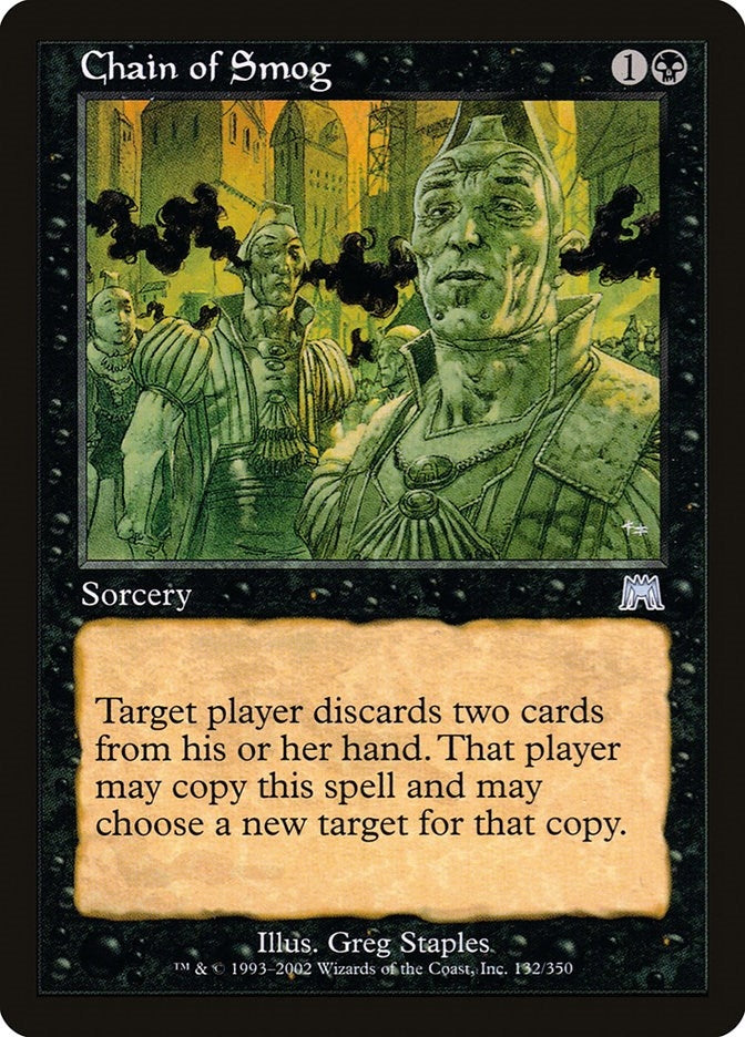 Image for Chain of Smog (Onslaught) (132) - Magic: The Gathering