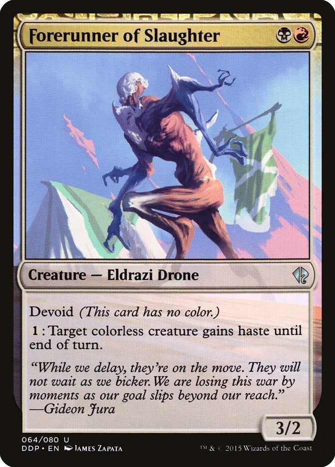 Image for Forerunner of Slaughter (Duel Decks: Zendikar vs. Eldrazi) (64) - Magic: The Gathering