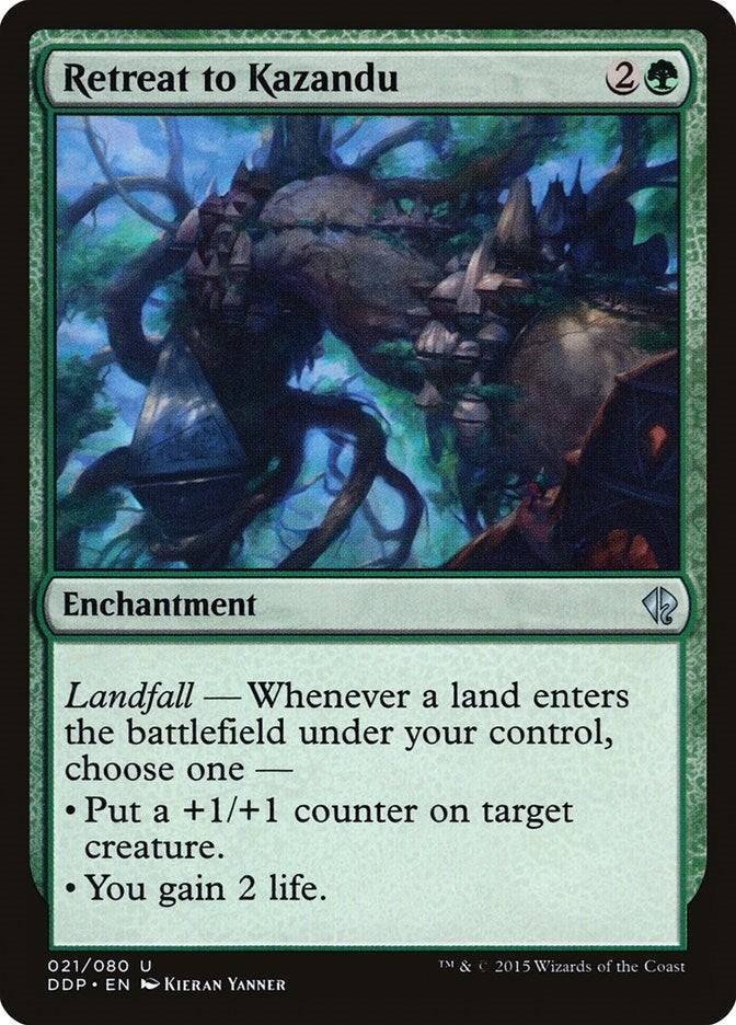 Image for Retreat to Kazandu (Duel Decks: Zendikar vs. Eldrazi) (21) - Magic: The Gathering