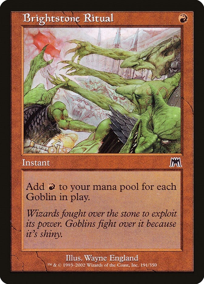 Image for Brightstone Ritual (Onslaught) (191) - Magic: The Gathering