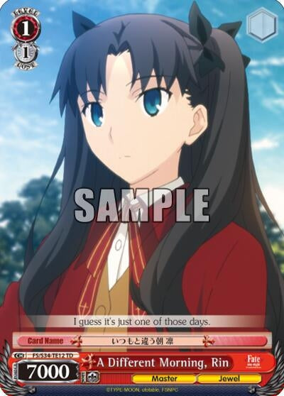 Image for A Different Morning, Rin (TD) (Fate/stay night [Unlimited Blade Works]) (FS/S34-TE12 TD) - Weiss Schwarz