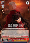 Image for For Victory, Rin & Archer (SR) (Fate/stay night [Unlimited Blade Works]) (FS/S34-TE18S SR) - Weiss Schwarz