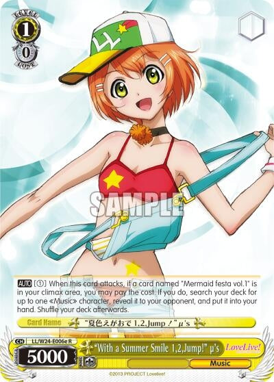 Image for "With a Summer Smile 1,2,Jump!" u's (E) (Love Live!) (LL/W24-E006e R) - Weiss Schwarz