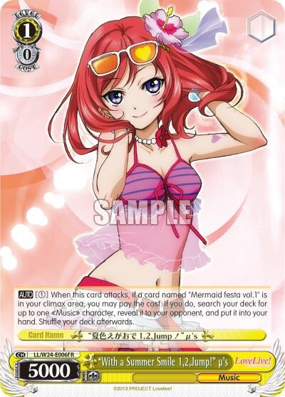 Image for "With a Summer Smile 1,2,Jump!" u's (F) (Love Live!) (LL/W24-E006f R) - Weiss Schwarz