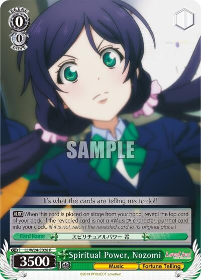 Image for Spiritual Power, Nozomi (Love Live!) (LL/W24-E028 R) - Weiss Schwarz