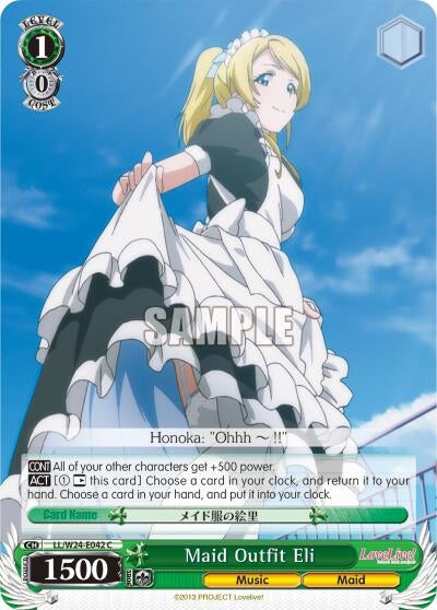 Image for Maid Outfit Eli (Love Live!) (LL/W24-E042 C) - Weiss Schwarz