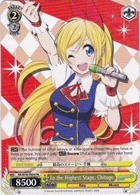 Image for To the Highest Stage, Chitoge (NISEKOI -False Love-) (NK/W30-PE04 PR) - Weiss Schwarz