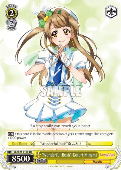 Image for "Wonderful Rush" Kotori Minami (Love Live!) (LL/W24-E108 TD) - Weiss Schwarz
