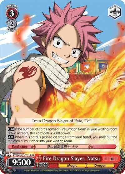 Image for Fire Dragon Slayer, Natsu (SR) (Fairy Tail ver.E) (FT/EN-S02-T01S SR) - Weiss Schwarz