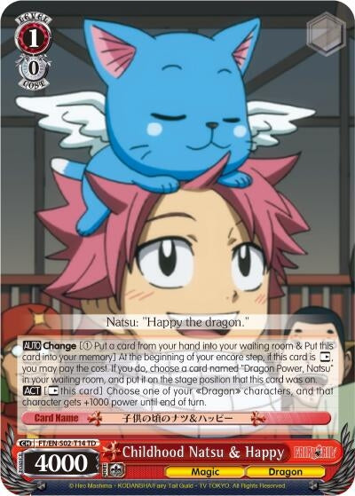 Image for Childhood Natsu & Happy (Fairy Tail ver.E) (FT/EN-S02-T14 TD) - Weiss Schwarz