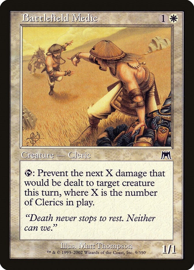 Image for Battlefield Medic (Onslaught) (9) - Magic: The Gathering
