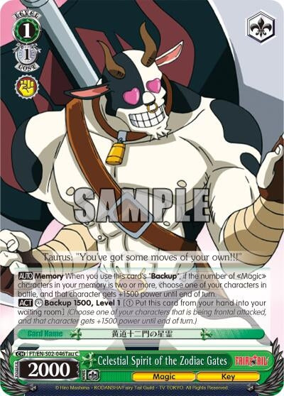Image for Celestial Spirit of the Zodiac Gates (Taurus) (Fairy Tail ver.E) (FT/EN-S02-046Tau C) - Weiss Schwarz