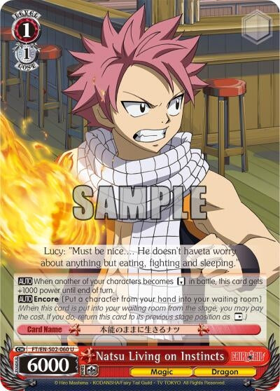 Image for Natsu Living on Instincts (Fairy Tail ver.E) (FT/EN-S02-060 U) - Weiss Schwarz