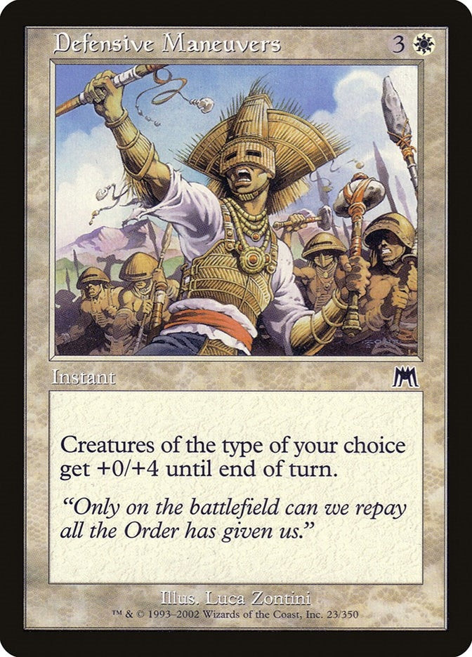 Image for Defensive Maneuvers (Onslaught) (23) - Magic: The Gathering