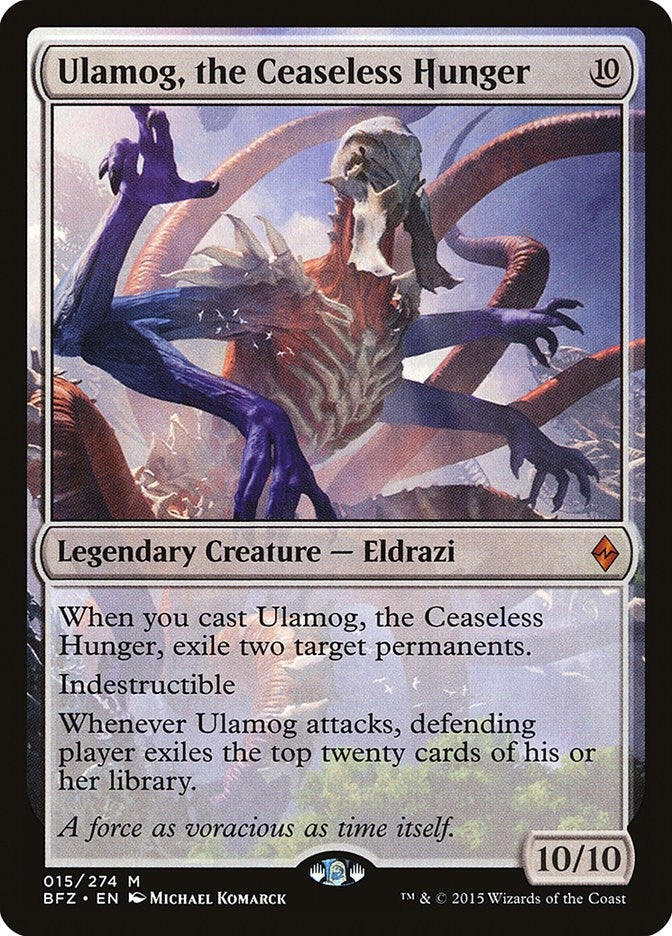 Image for Ulamog, the Ceaseless Hunger (Battle for Zendikar) (15) - Magic: The Gathering