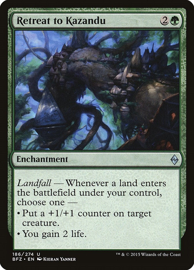 Image for Retreat to Kazandu (Battle for Zendikar) (186) - Magic: The Gathering