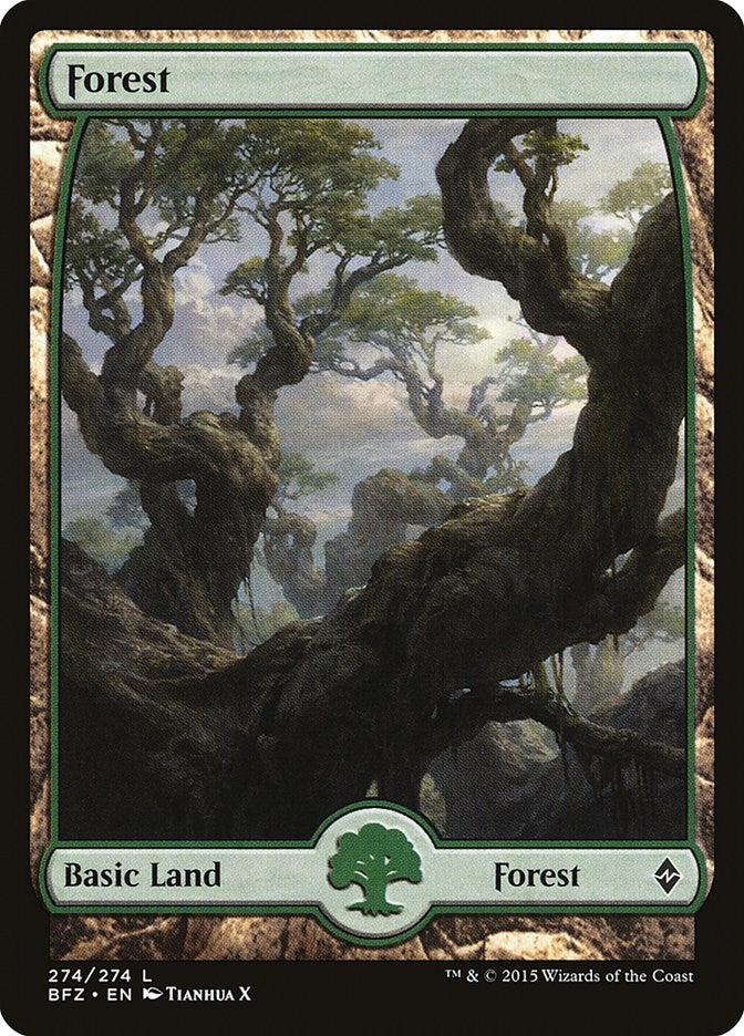 Image for Forest (274) - Full Art (Battle for Zendikar) (274) - Magic: The Gathering