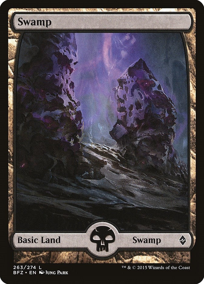 Image for Swamp (263) - Full Art (Battle for Zendikar) (263) - Magic: The Gathering