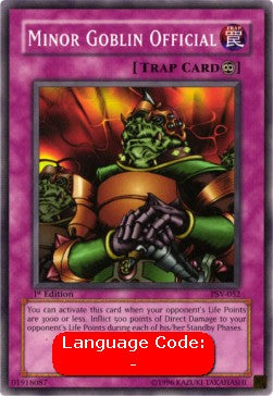 Minor Goblin Official (V.2 - Common) - Pharaoh's Servant (Common) [PSV-052]