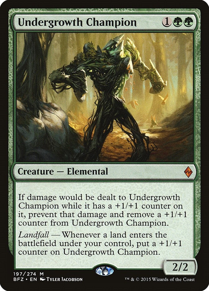 Image for Undergrowth Champion (Battle for Zendikar) (197) - Magic: The Gathering