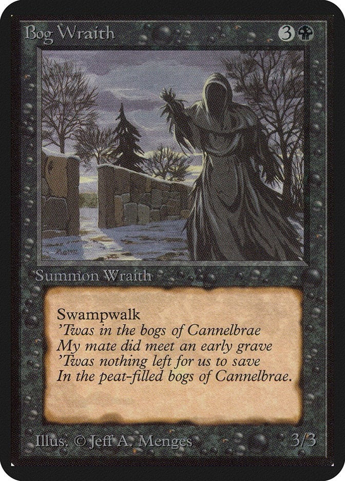 Image for Bog Wraith (Alpha Edition) - Magic: The Gathering