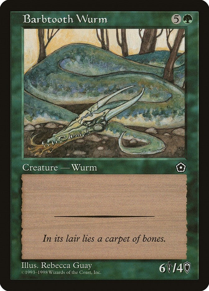 Image for Barbtooth Wurm (Portal Second Age) - Magic: The Gathering