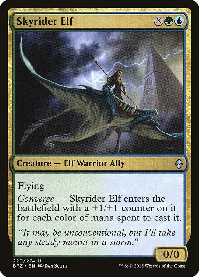 Image for Skyrider Elf (Battle for Zendikar) (220) - Magic: The Gathering